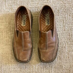 🤎🌼Josef Seibel Air Massage Tan Leather Slip-On Loafers – EU 38 (US 7.5) Boho